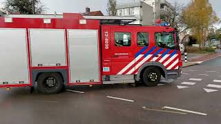 P1 brandweer 124030 met spoed naar middelbrand Beverwijk [upl. by Therine]