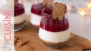 Spekulatius Dessert Creme Rezept  Nachtisch zu Weihnachten selber machen  einfach amp mit Himbeeren [upl. by Gnot]