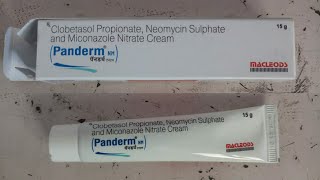 Panderm nm Cream review in hindi  clobetasol neomycin miconazole cream  aushadhi health [upl. by Akkire]