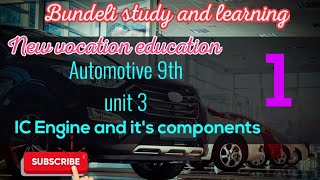 automotive class 9th unit 3 Major Systems and Components of an Automobile vocation education ncert [upl. by Far]