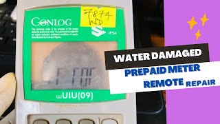 Water Damaged Conlog Prepaid Meter Remote Repair [upl. by Sherwynd]