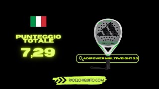 Racchetta padel adidas adipower light 33  giocatrice Mafalda Fernandes [upl. by Drida]