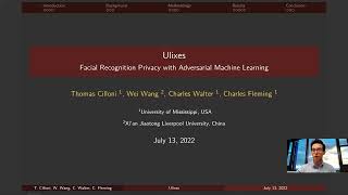 9B Ulixes Facial Recognition Privacy with Adversarial Machine Learning [upl. by Winwaloe]