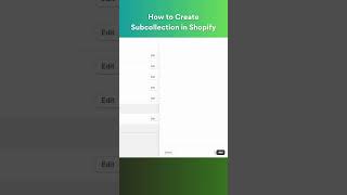 How to Create Subcollection in Shopify Via Navigation Menu shopify shopifytutorialforbeginners [upl. by Allyce]