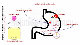 Antacid Mechanism of Action  Antacid Pharmacology in Peptic Ulcer  Antacid Animation Video  Ulcer [upl. by Medin]