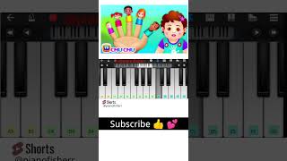 The FINGER FAMILY Song  Easy Piano Tutorial shorts [upl. by Cormick]