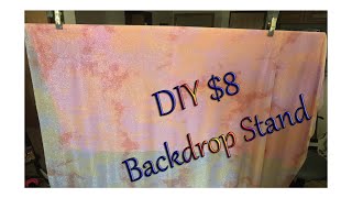 DIY 8 Backdrop stand using PVC pipe [upl. by Refannej]