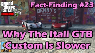 Spoilers vs Downforce Why The Itali GTB Custom is Slower  GTA FactFinding №23 [upl. by Callida535]