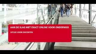 Een template administratie maken in Exact Online [upl. by Noraj]