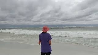 Pensacola Beach a few hours before hurricane Helene makes landfall September 26 2024 [upl. by Hsemin]