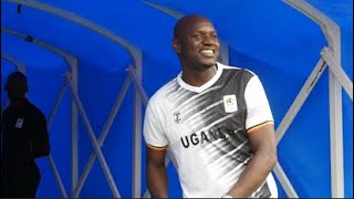 DENIS ONYANGO FORMER CRANES CAPTAIN VISITS THE TEAMS LAST TRAINING AT NAMBOOLE [upl. by Tannie]