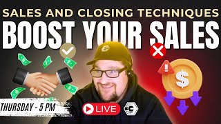 🚀 Want to close more deals amp boost your sales Join us LIVE for top sales amp closing techniques 💰 [upl. by Llertac252]