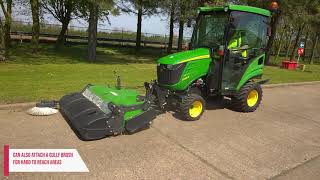 KM45 Sweeper for Compact Tractors in action [upl. by Rauscher]