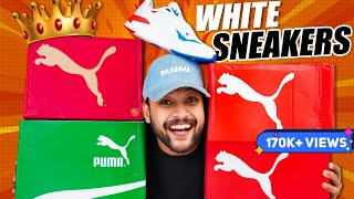 UNBOXING 5 Best PUMA White ShoesSneakers Haul for Men 🔥 Puma Shoe Review 2023  ONE CHANCE [upl. by Haskell783]