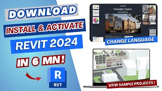 Download Install and Activate Revit 2024 for free l Step by step Tutorial l Explore New Features [upl. by Imhsar]