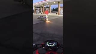 People Help Old Lady Pick Up Her Motorcycle  dieselmtc on IG [upl. by Einrae]