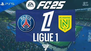 FC 25 PSG vs Nantes  Ligue 1 202425  PS5 [upl. by Atteval]