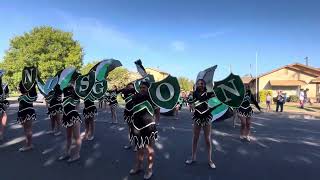 Livingston Middle School marching band amp color guard at LHS 2024 homecoming parade [upl. by Atnad367]