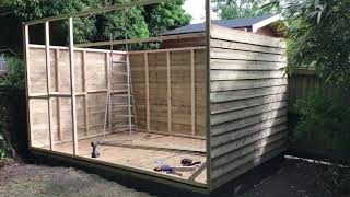 HOW TO BUILD A PENT SHED  Garden Shed Project  Part 2 [upl. by Ethelyn413]