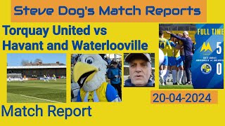 Torquay United vs Havant and Waterlooville [upl. by Alejna542]