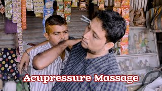 Acupressure Intense Head Massage By Street Barber [upl. by Corliss]