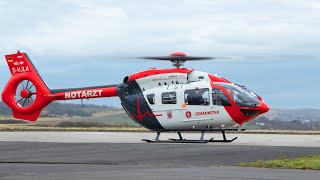 Johanniter Luftrettung  Bodenlauf H145 D3 DHJLA  Flugplatz Reichelsheim [upl. by Buyer]