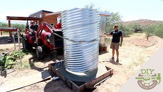 DIY Culvert Cistern for Rainwater Harvesting amp Collection [upl. by Carolina310]