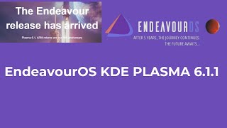 Install EndeavourOS KDE Plasma 611 [upl. by Nauqaj]