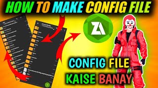 HOW TO MAKE CONFIG FILE IN MOBILE  CONFIG FILE KAISE BANAY FOR FREE FIRE [upl. by Mckale156]