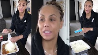 Tamar Braxton showing people how to cook with no makeup on 2018 [upl. by Nolyak]