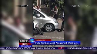 Polisi Tembak Mobil Pengemudi Wanita Karena Tidak Mau Diperiksa  NET24 [upl. by Joao]