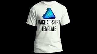 How to create a Tshirt template Mockup in Affinity Designer [upl. by Eulaliah]