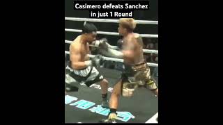 Casimero defeats Sanchez in Round 1 via TKO  Casimero vs Sanchez Live  Quadro Alas [upl. by Hsot547]