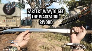 FASTEST WAY TO GET THE WAKIZASHI SWORD  Cold War [upl. by Demha287]