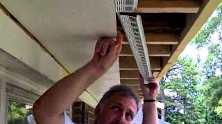 How to Install Soffit Vents [upl. by Rollin]