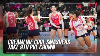 WATCH Creamline celebrates after winning Reinforced Conference crown  ABSCBN News [upl. by Odele]