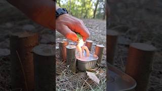 Survival Skills Reheat bread using canned food [upl. by Enigroeg]