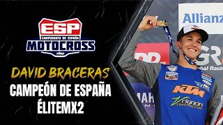 David Braceras campeón de España de Élite MX2 2022 [upl. by Reyaht]