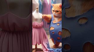 Poor Dads gift to kitty cat kitten aiimages aiart youtubeshorts shortsfeed kids [upl. by Enaoj]