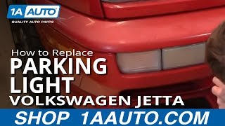 How to Replace Parking Light 9399 Volkswagen Jetta [upl. by Rednave]