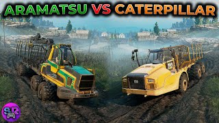 SNOWRUNNER ► Aramatsu Forester vs Caterpillar 745С ► ВЫБИРАЕМ ЛУЧШИЕ МАШИНЫ ► ГАЙД ОБЗОР [upl. by Susanetta49]