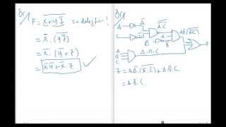 LOJİK TASARIM Ders3 Boolean ve De Morgan [upl. by Saiff559]