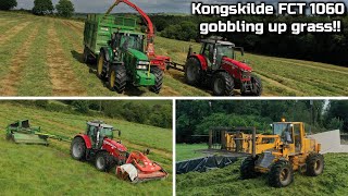 Kongskilde FCT 1060 gobbling up grass  Kellehers Innishannon [upl. by Fronia944]