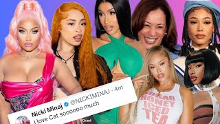 ‼️Nicki Minaj quotBROKEquot but GIFTS EXPENSIVE designer bags Cardi B DEFENDS Kamala Harris Coileray X [upl. by Jenni]