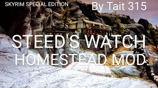 SKYRIM STEEDS WATCH HOMESTEAD MOD [upl. by Julis]