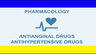 Pharmacology Lecture 12 English DRUGS ACTING ON CVS ANTIANGINAL AND ANTIHYPERTENSIVE in details [upl. by Monarski]