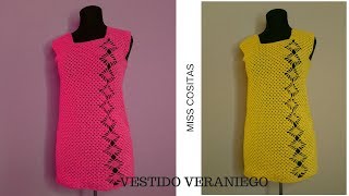 VESTIDO DE CROCHET VERANIEGO [upl. by Eerized]