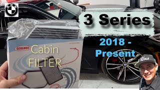 Cabin Air Filter Replacement  BMW 3 Series [upl. by Jobi]