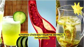 Erhöhte Cholesterinwerte senken 5 Hausmittel [upl. by Eremaj]