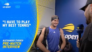 Alexander Zverev PreMatch Interview  2024 US Open Quarterfinal [upl. by Enyehc212]